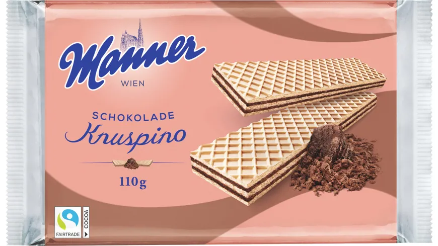 Manner Waffeln Knuspino Schokolade 110 g
