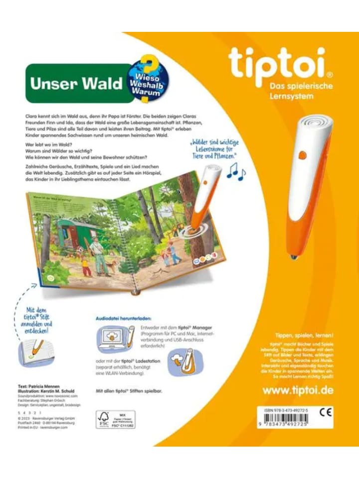Ravensburger tiptoi® Wieso? Weshalb? Warum? - Unser Wald günstig kaufen onesize