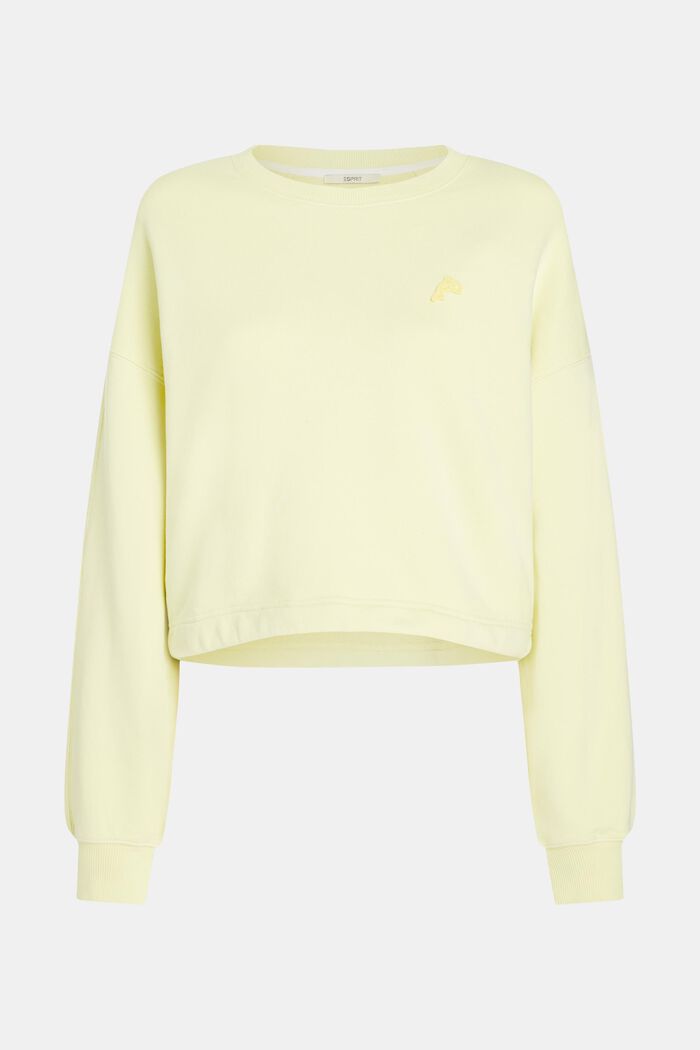 Cropped Sweatshirt mit Delfin-Patch