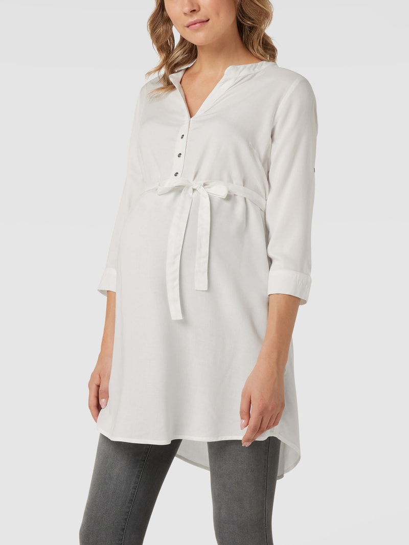 Umstands-Bluse aus Viskose in offwhite