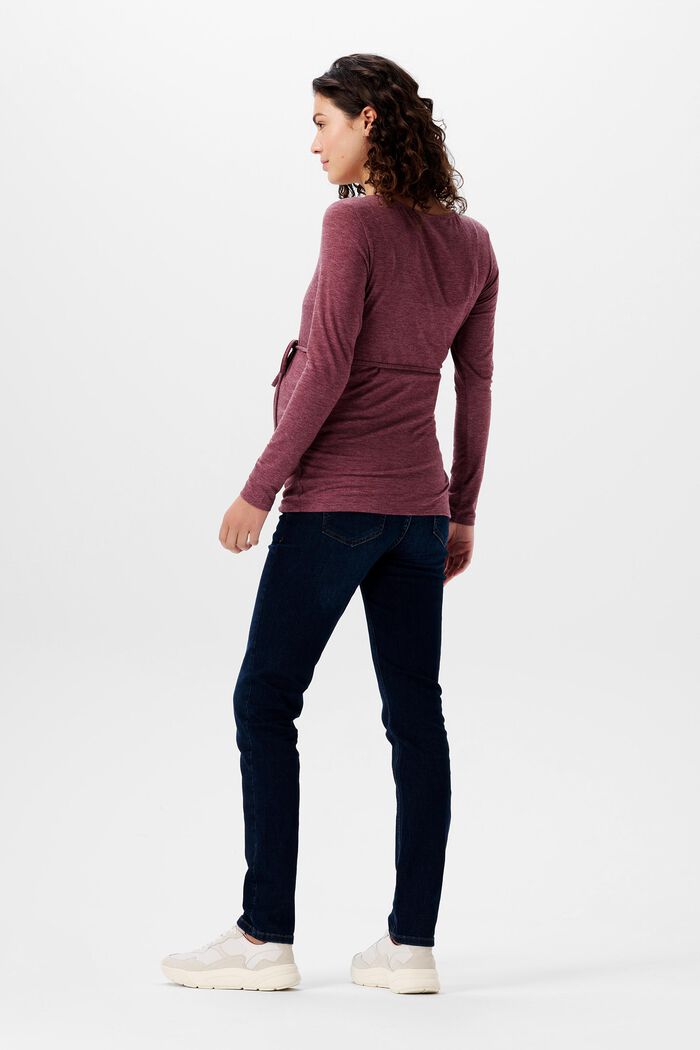 Henley-Longsleeve aus Jersey
