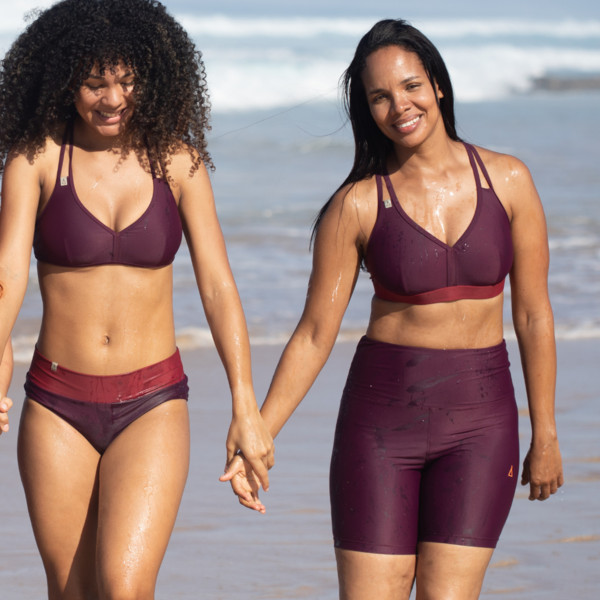 SHORT HIGH WAIST TIGHT  CHILL DARK BERRY Damen - Shorts