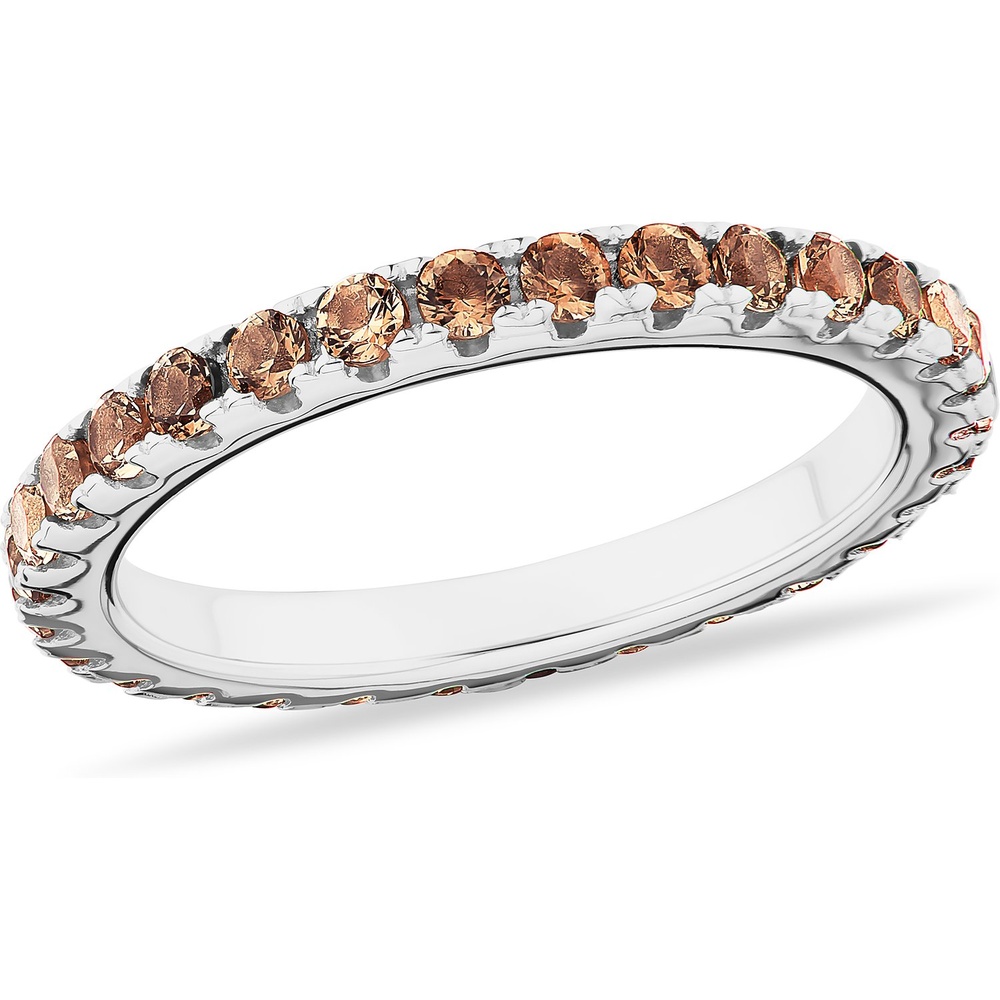 FAVS Bague pour femme 925 Argent Champagne Bague