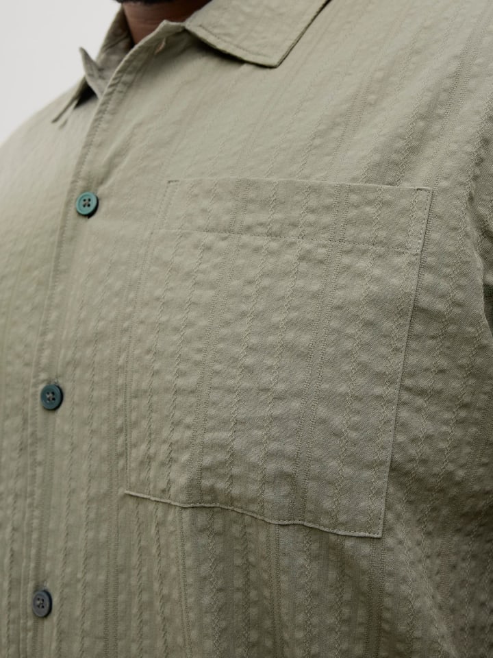 JACK & JONES PLUS Hemd in Vetiver günstig kaufen
