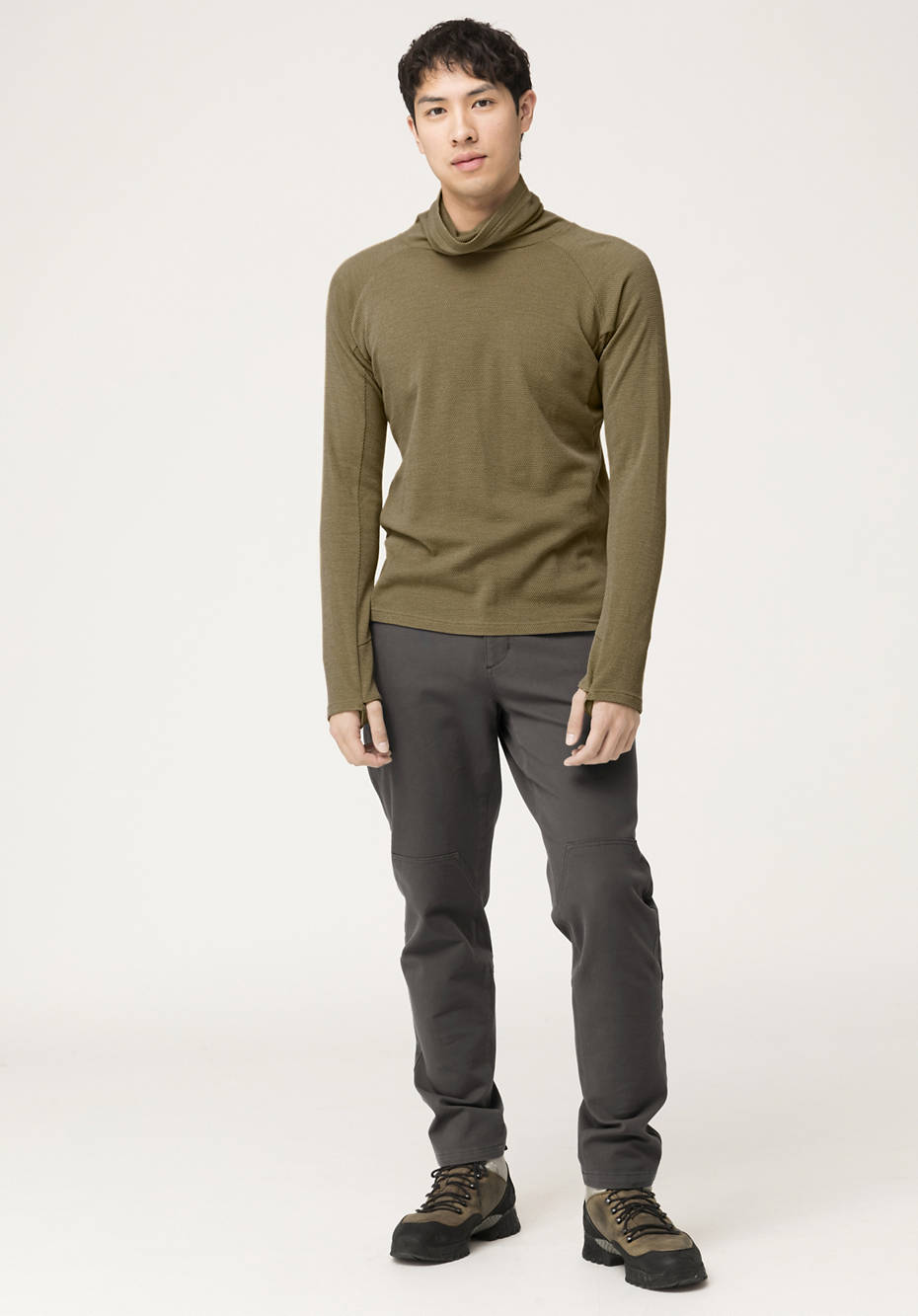 Performance-Shirt aus Bio-Merinowolle mit Bio-Baumwolle