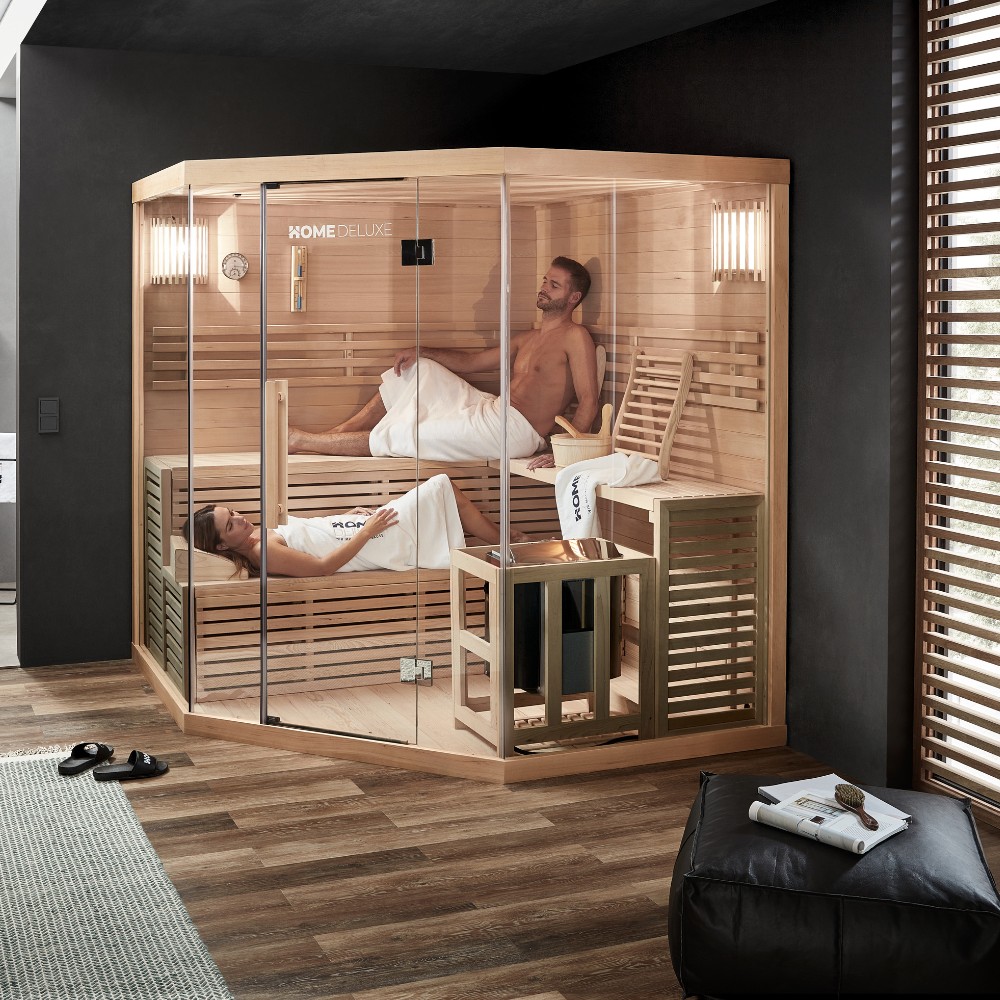 Home Deluxe Traditionelle Sauna SKYLINE XL BIG 200 x 200 cm