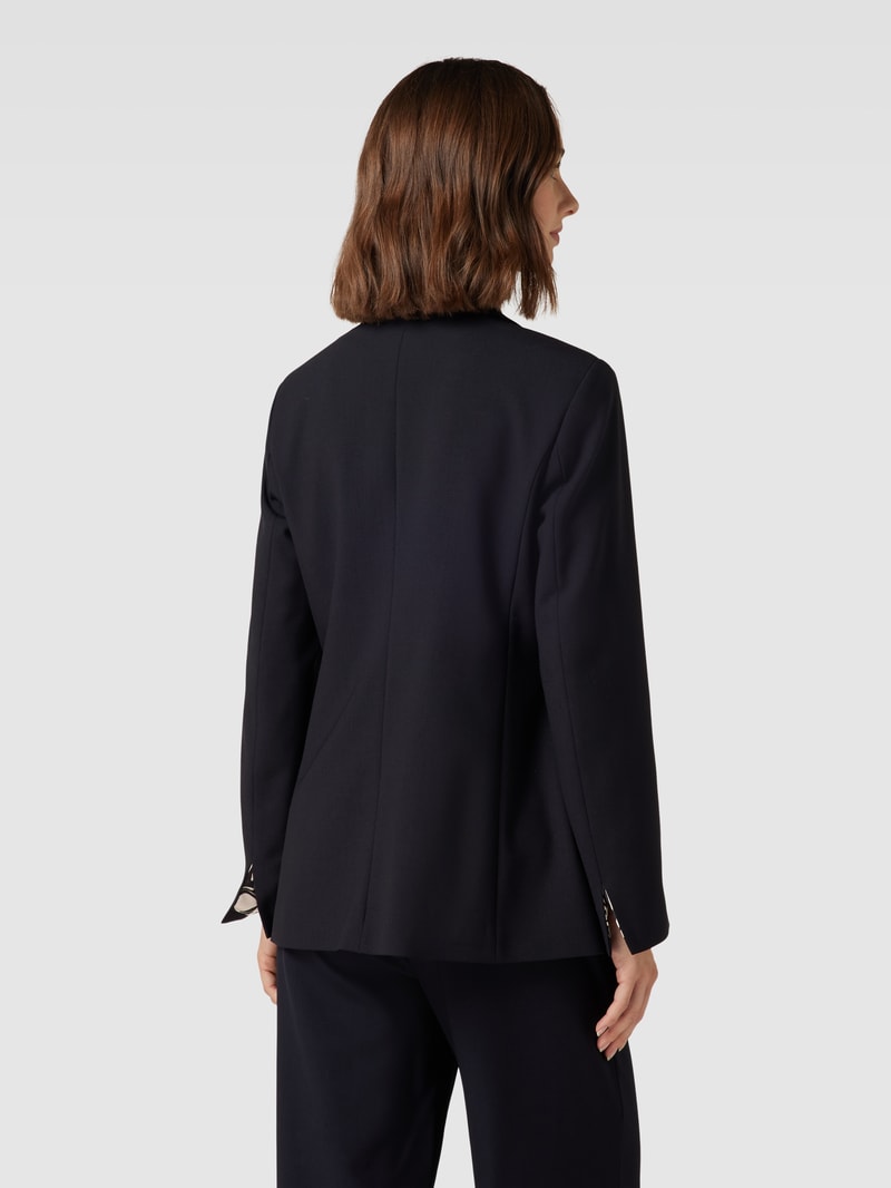 Blazer mit Reverskragen in marineblau