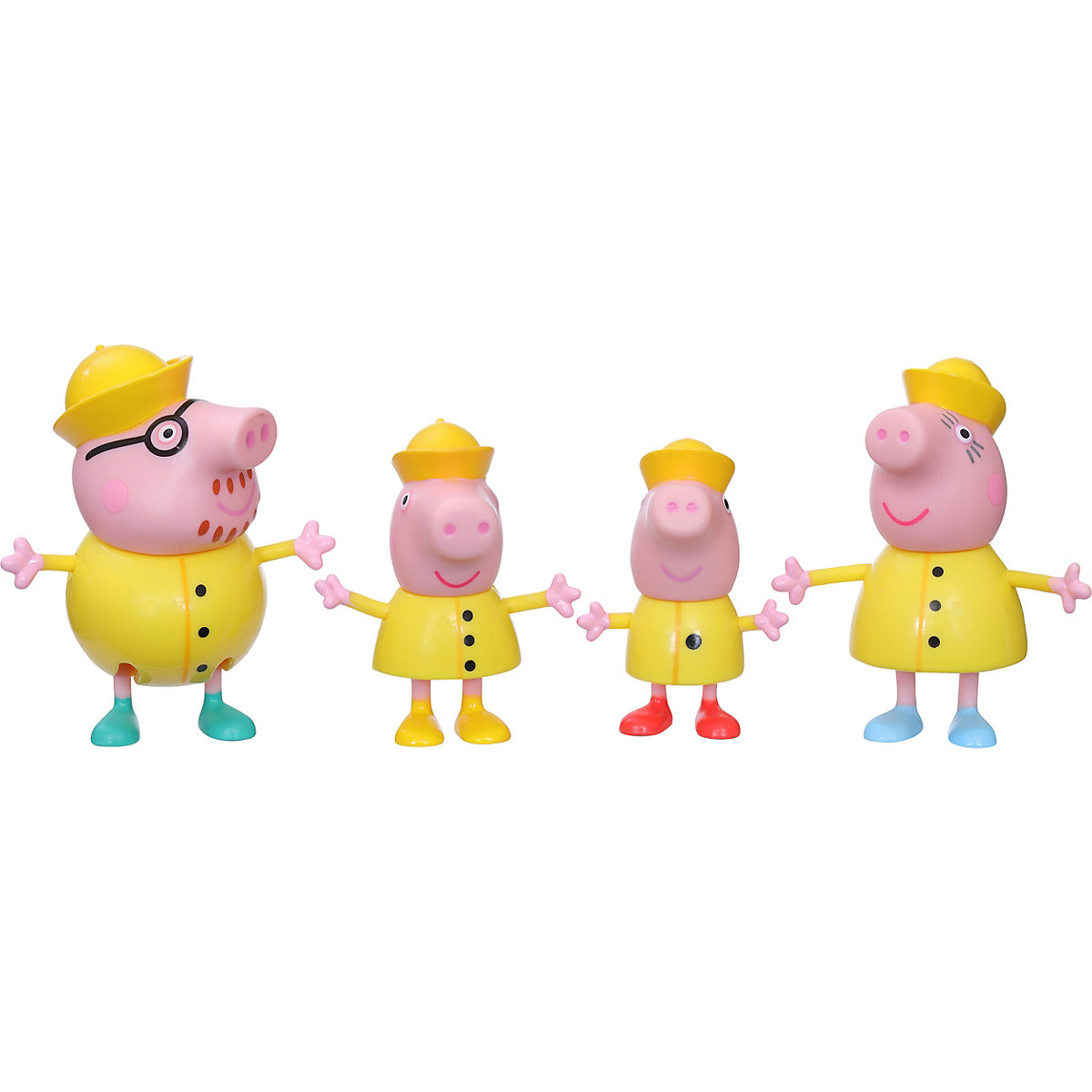 Peppa Pig Peppa’s Adventures Familienfiguren 4er-Pack Sortiment, ab 3 Jahren