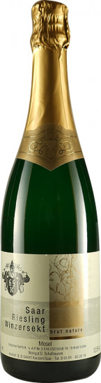 2018 Kanzemer Sonnenberg Riesling Winzersekt brut nature - Weingut Schafhausen