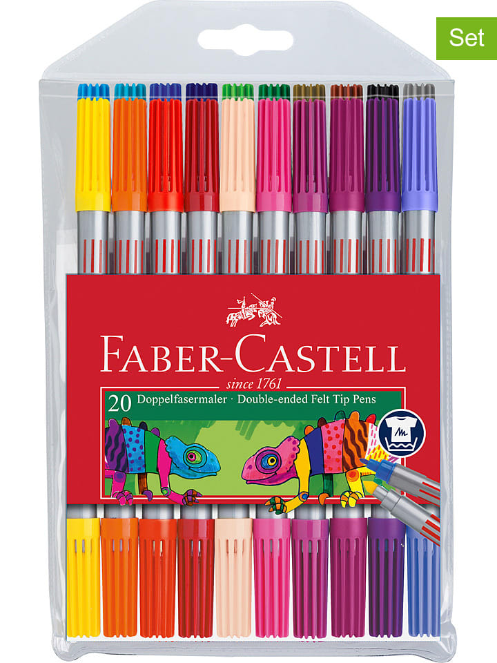 Eberhard Faber 2er-Set: Doppelfasermaler - 2x 20 Stück günstig kaufen onesize