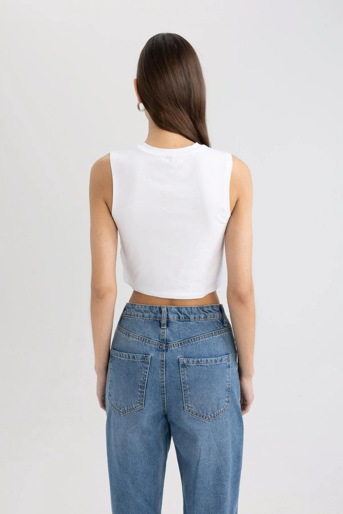 DeFacto  Crop Crew Neck Athlete C6205AX24SM