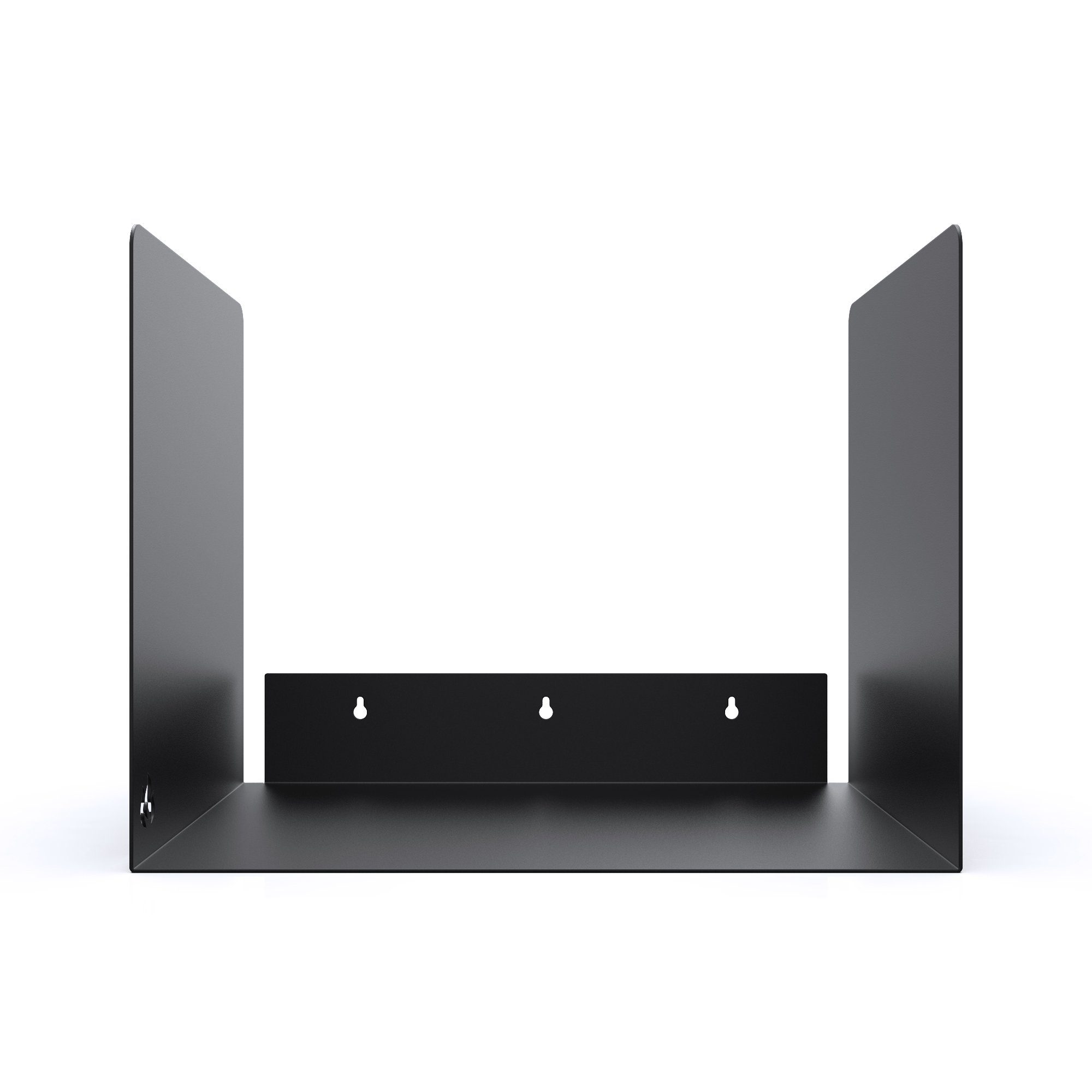 teileplus24 Kaminholzregal BHS3-BLK Kaminholzregal Innen Außen Brennholzregal Wandmontage Metall