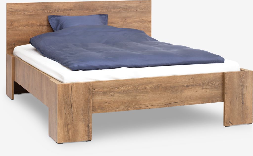 VEDDE Estrutura de cama VEDDE 150x200cm carvalho selvagem