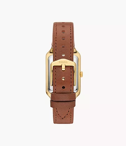 Fossil Uhr Raquel 3-Zeiger-Werk Datum -Leder mittelbraun