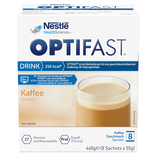 OPTIFAST home Drink Kaffee Pulver  8X55 g  Pulver