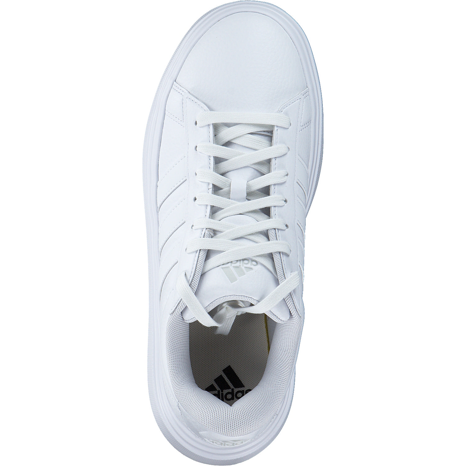 Adidas Grand Court Platform Suede, Schnürschuhe, Damen, Weiß