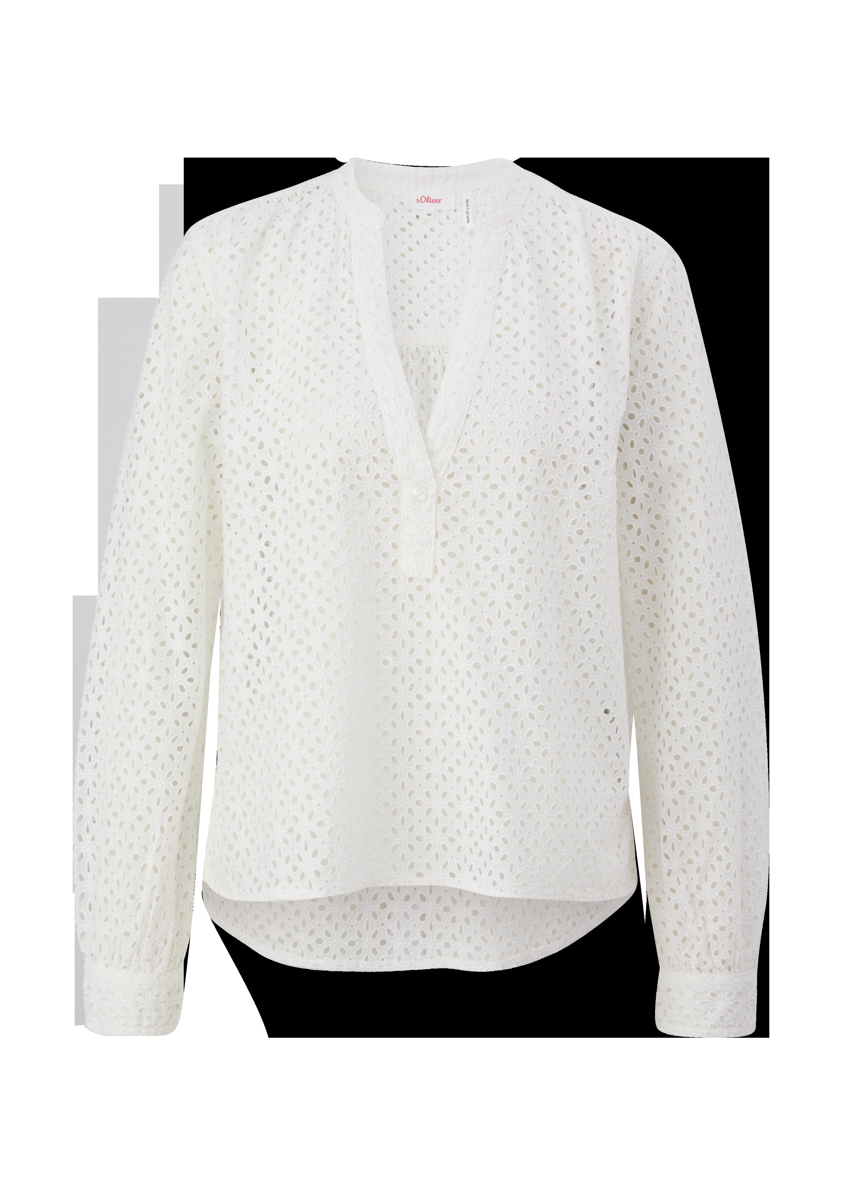 Bluse mit Lochstickerei  2128352-02L4