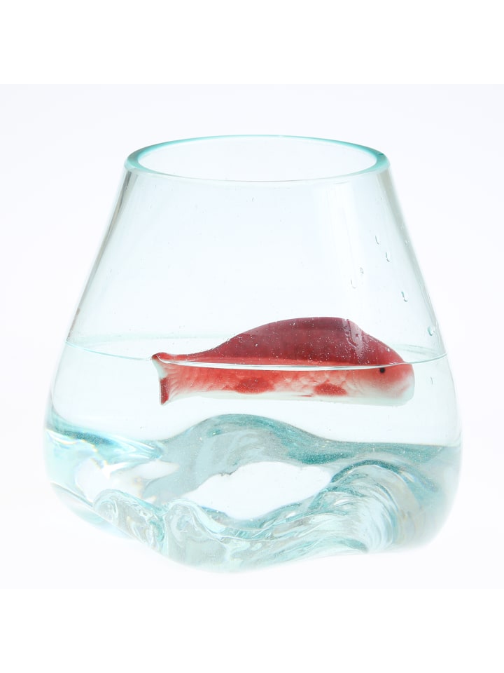 MARELIDA Teichdeko Fisch Dekofigur schwimmend Porzellan L: 15,5cm in rot günstig kaufen onesize
