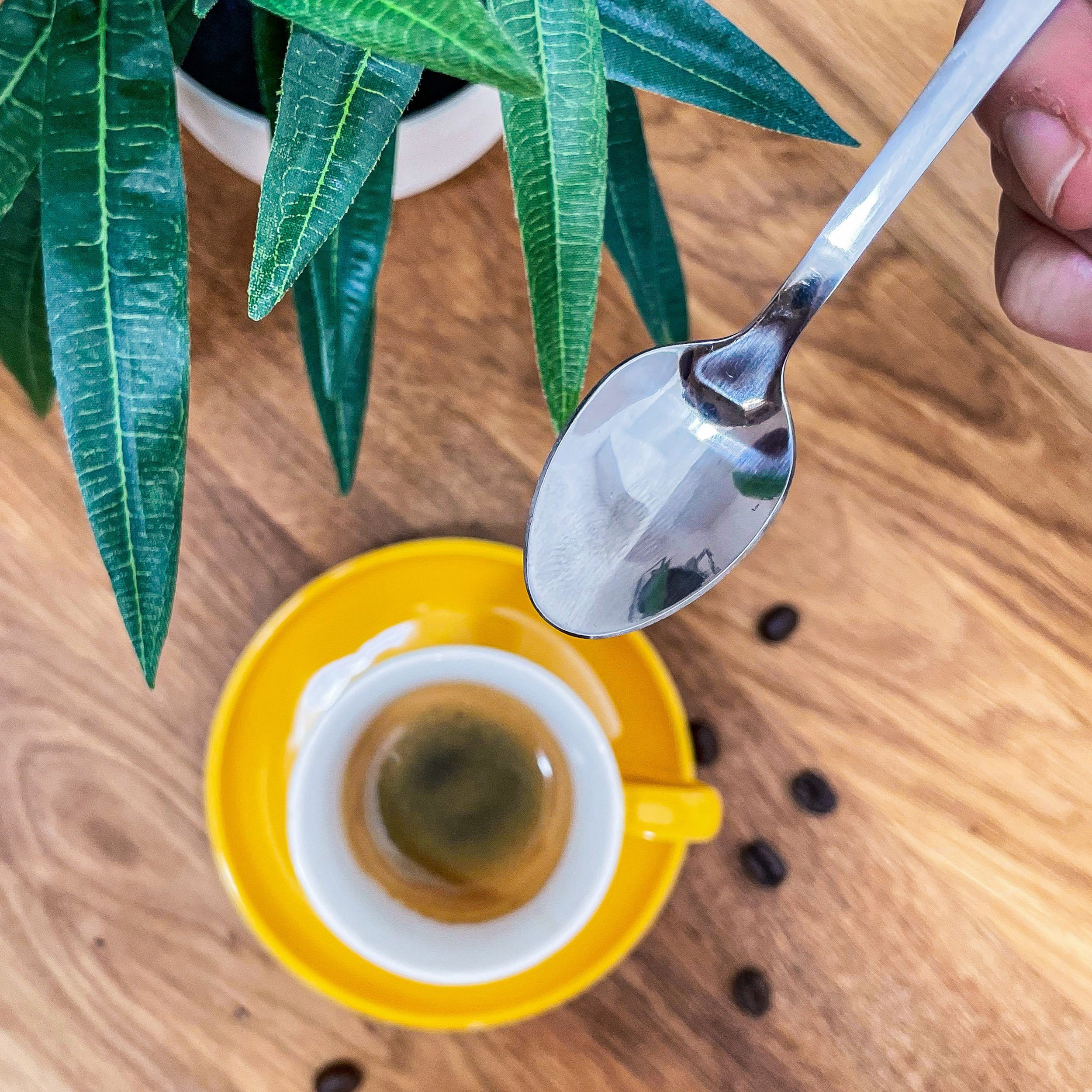 Praknu Teelöffel Praknu Espressolöffel klein 12er Set aus Edelstahl (12 Stück), Formstabil - Spülmaschinenfest - Mini Besteckset