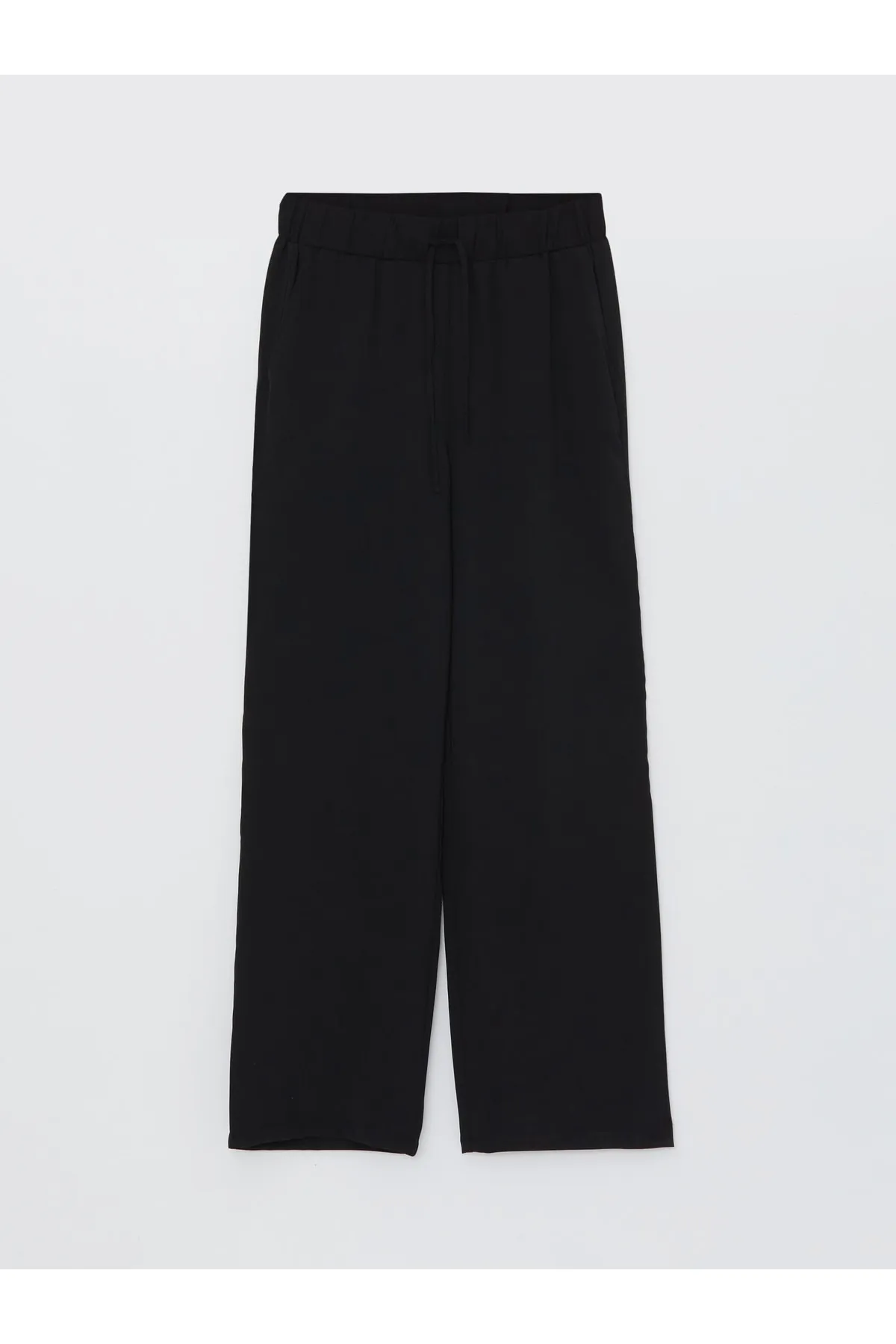 LC Waikiki  Damenhose mit elastischem Bund, bequemer Passform, gerader Tasche und detaillierten Taschen
