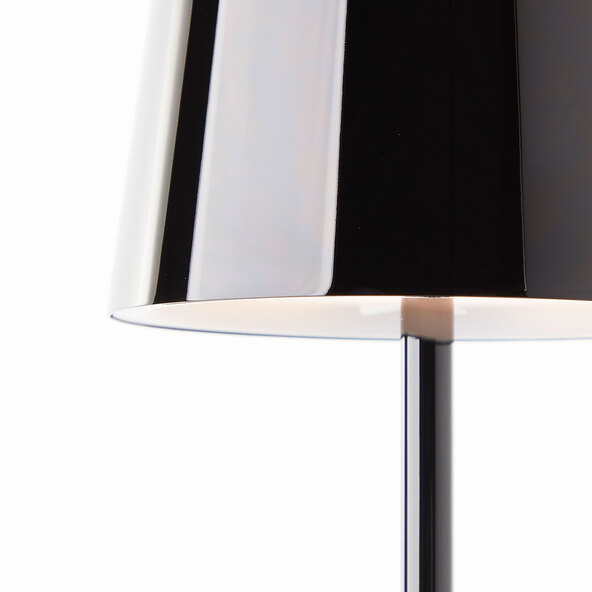 LED-Akku-Tischleuchte Lia Deluxe, schwarz gebürstet