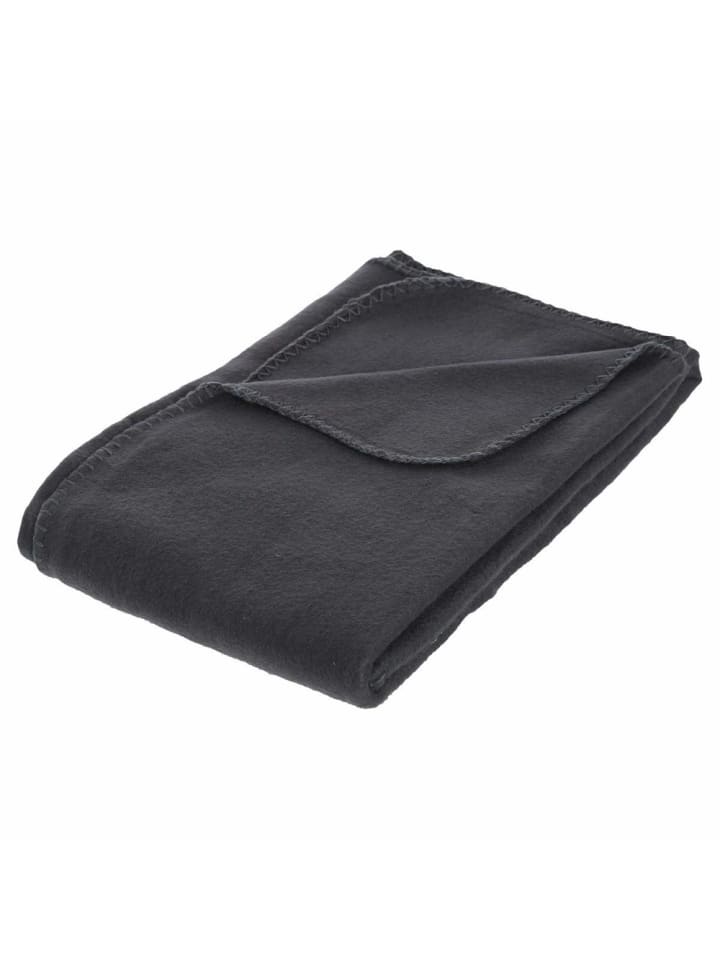 Atmosphera Créateur d'intérieur Fleecedecke in anthrazitfarben günstig kaufen onesize