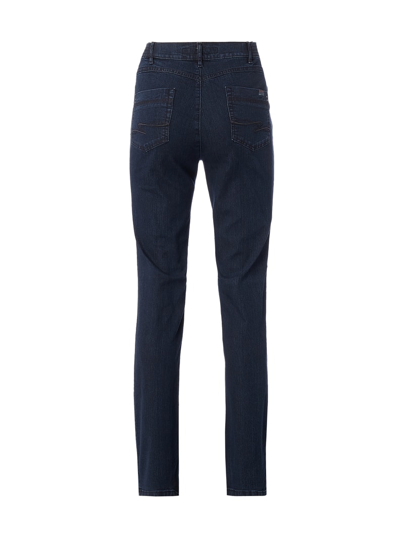 Rinsed Washed Comfort S Fit Jeans Modell CARLA in anthrazit