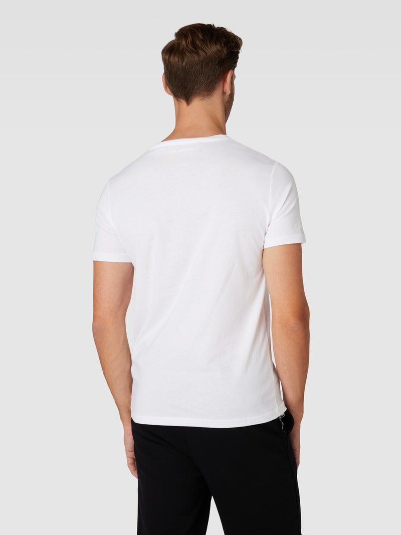 T-Shirt mit Motiv-Print in weiß