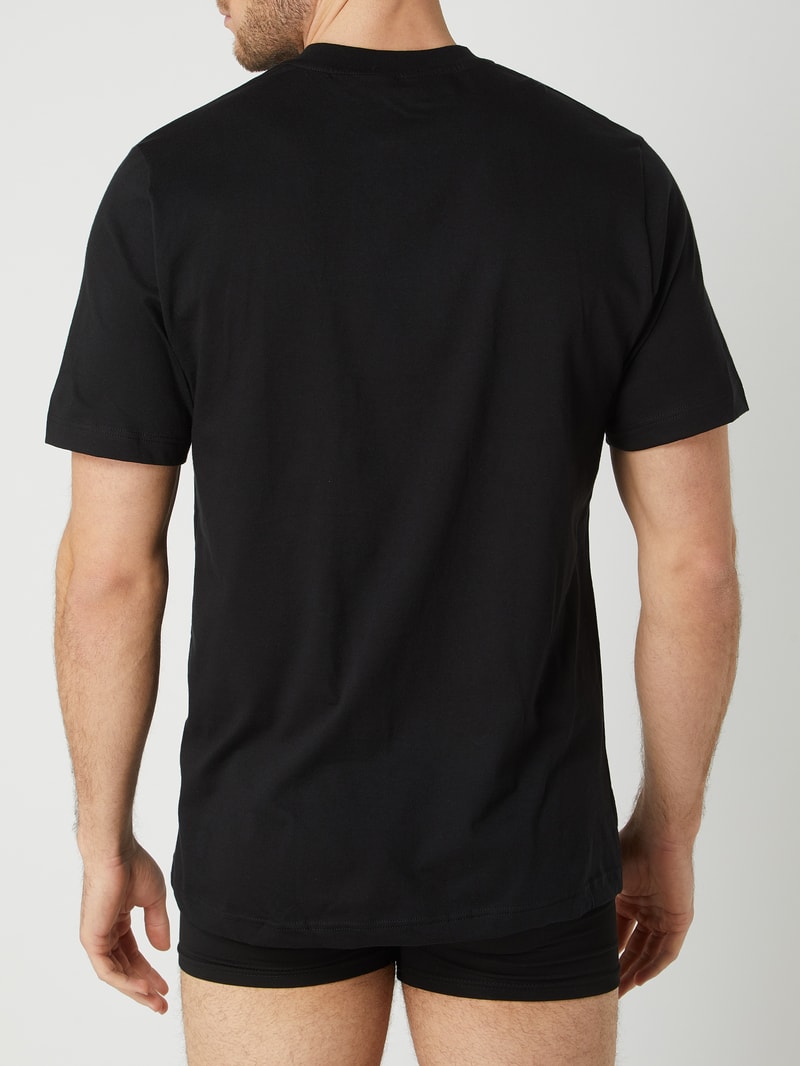 American T-Shirt im 2er-Pack in schwarz