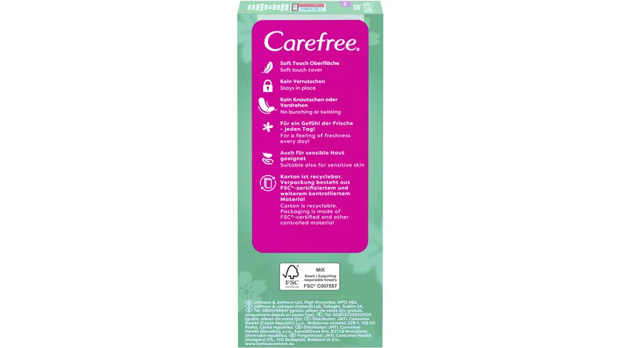 Carefree FlexiComfort Normal x44 SLIPEINLAGEN LEICHTER DUFT