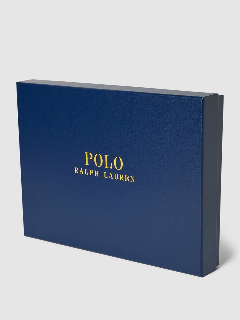 Set aus Kaschmirschal und Beanie mit Geschenkbox in marineblau