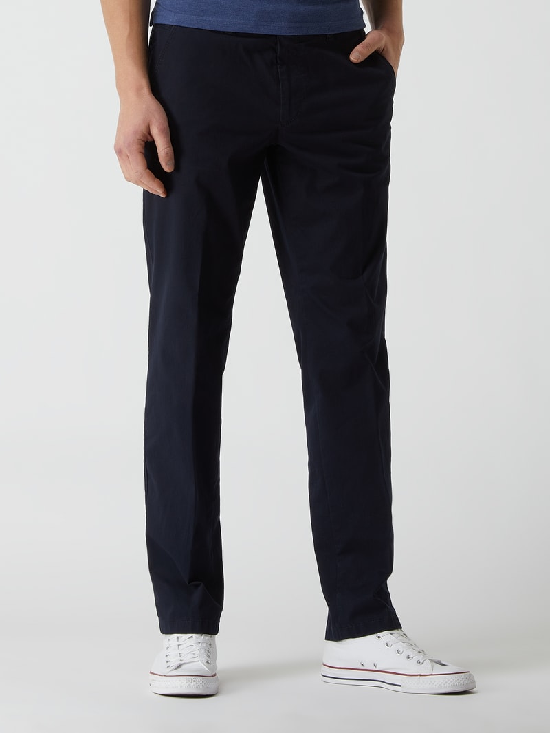 Chino mit Stretch-Anteil Modell 'Jim' in marineblau