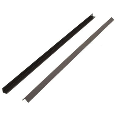 Teppichboden Winkelleisten 5 Stk. WPC 170 cm Dunkelbraun, vidaXL, Höhe: 4.5 mm