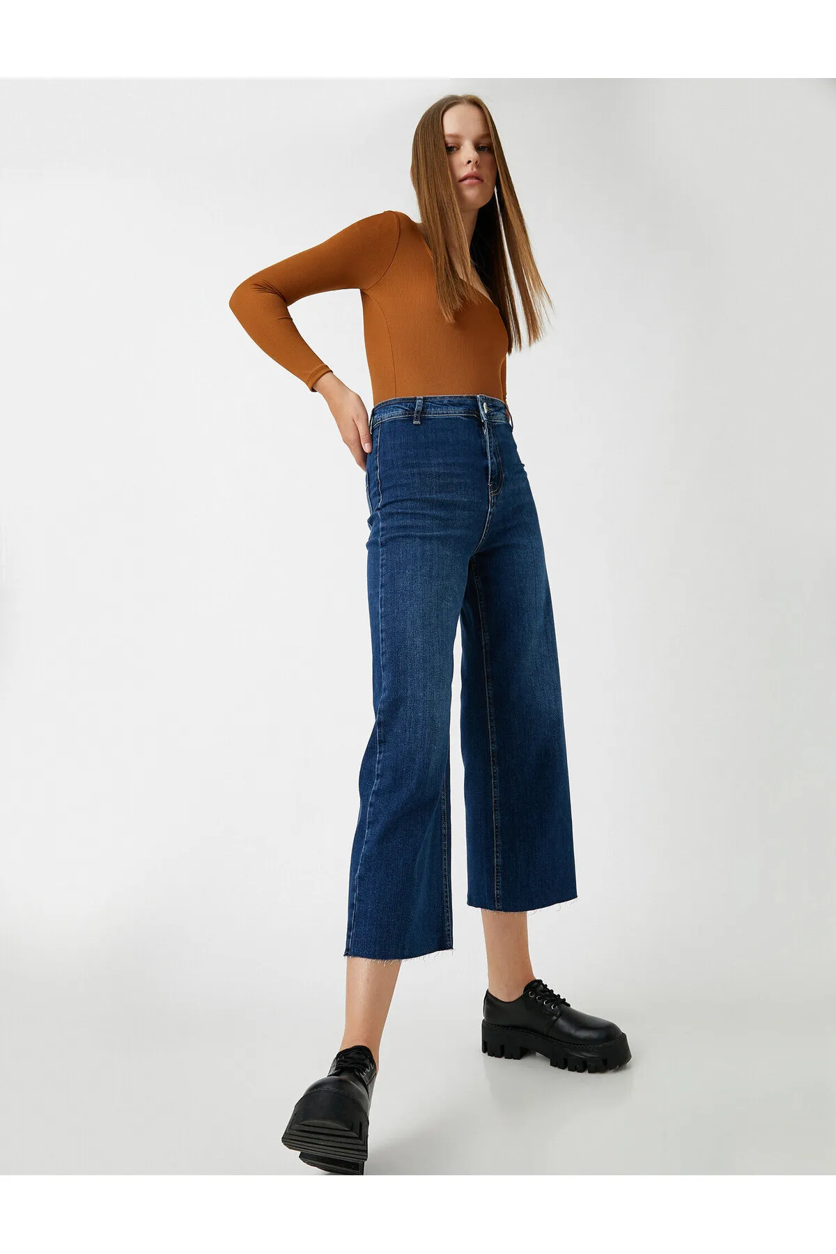 Koton  Jeans mit weitem Bein und hoher Taille