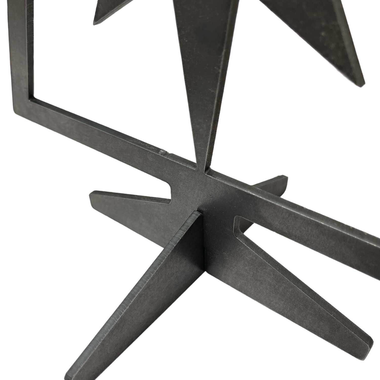 Creativ Metall Künstlicher Weihnachtsbaum, Stahl 4mm Innen u. Außen 30x40cm Industriestyle