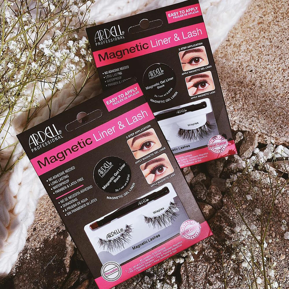 Ardell Kit de Faux-Cils magnétiques avec Gel Liner Noir (2gr) Wispies Kit Faux-Cils Magnétiques avec aimant invisible