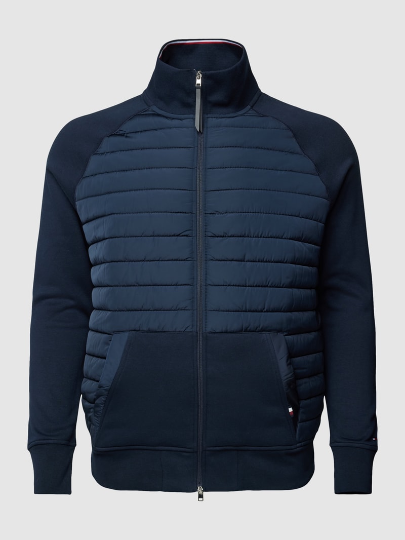 PLUS SIZE Steppjacke mit Stehkragen in marineblau