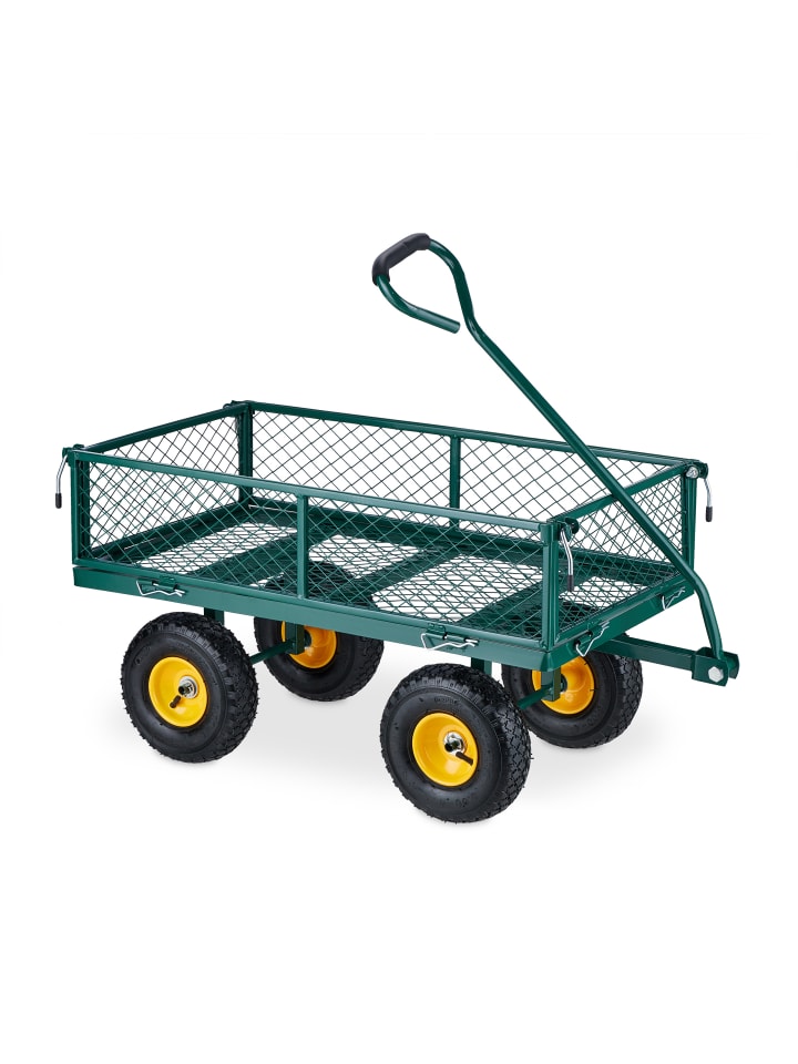 relaxdays Handwagen in Grün günstig kaufen onesize