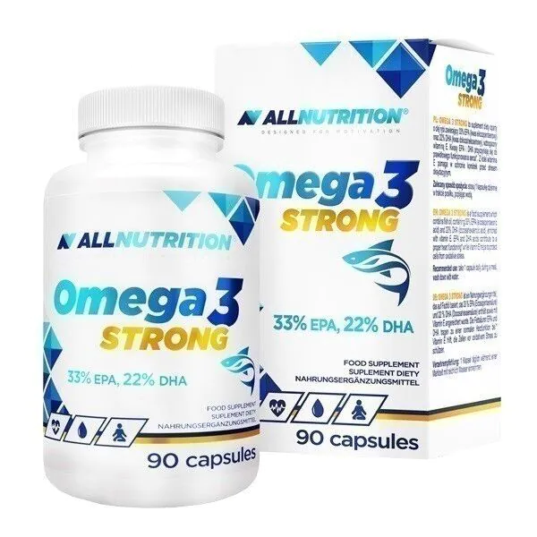 Allnutrition Omega 3 Strong, Kosttilskud indeholdende fiskeolie, Kapsler