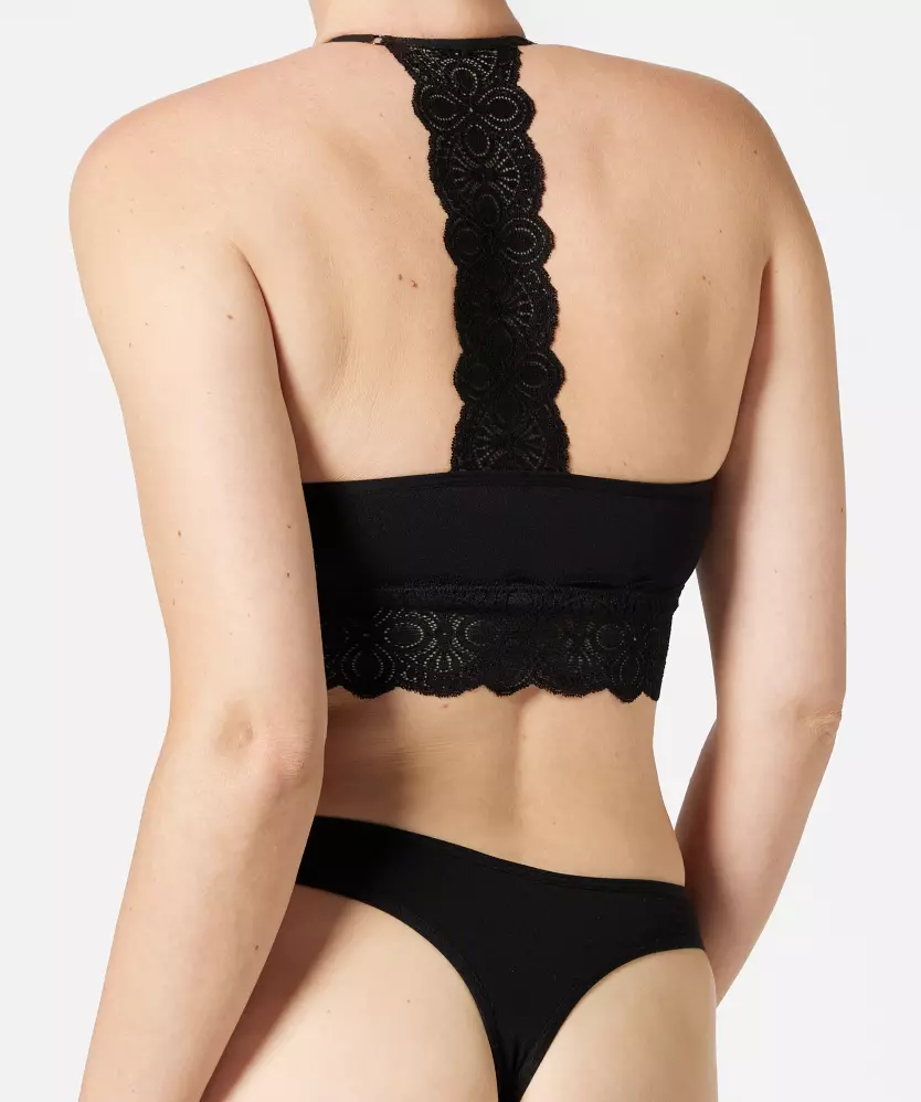 Schwarzes Bustier