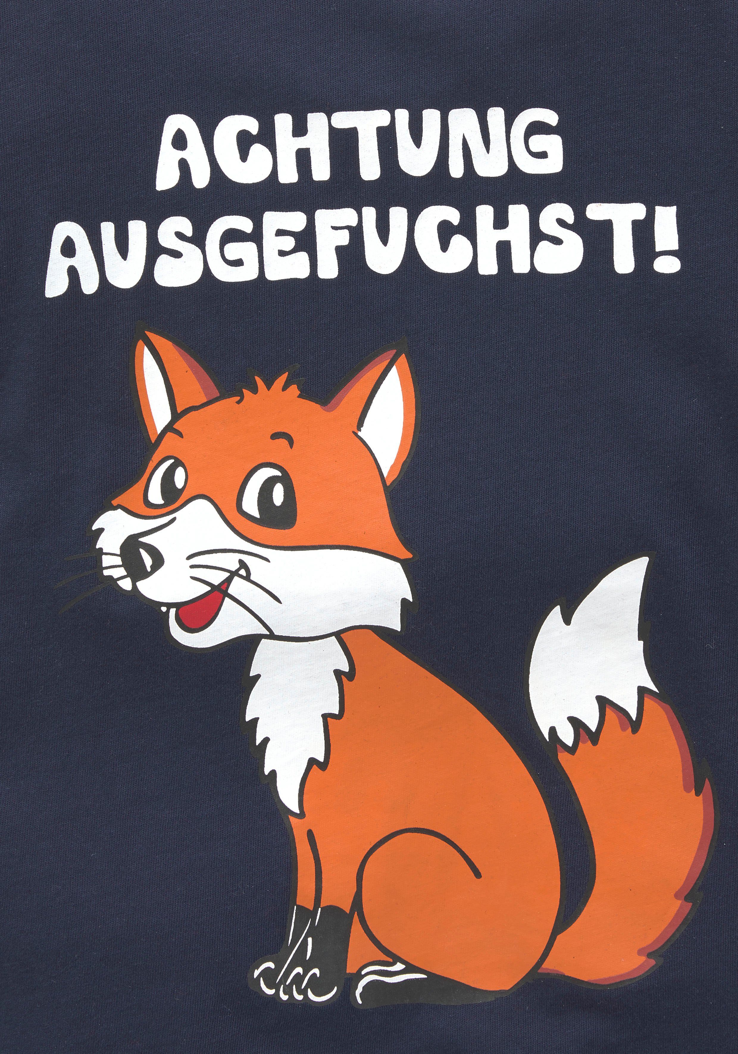 KIDSWORLD Langarmshirt ACHTUNG AUSGEFUCHST, Spruch