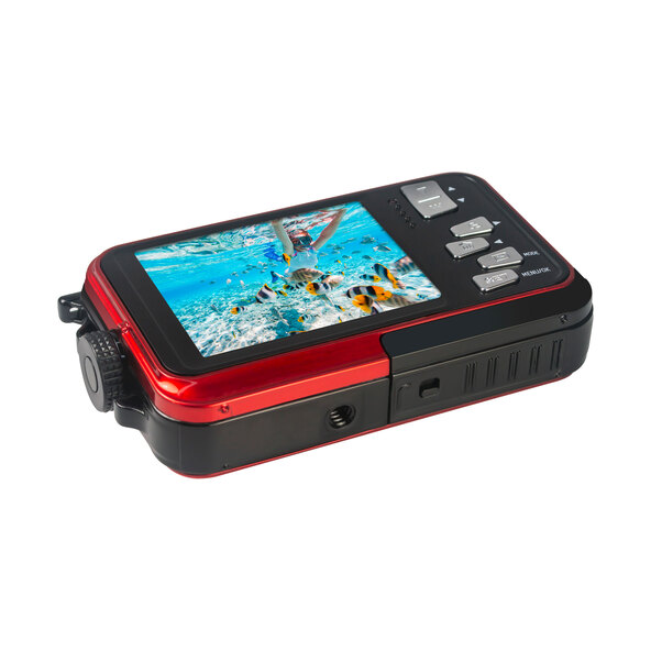 Wasserdichte Digitalkamera Realishot WP8000, rot