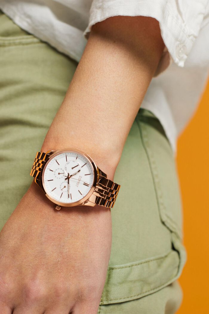 Multifunktionale Uhr mit Gliederarmband