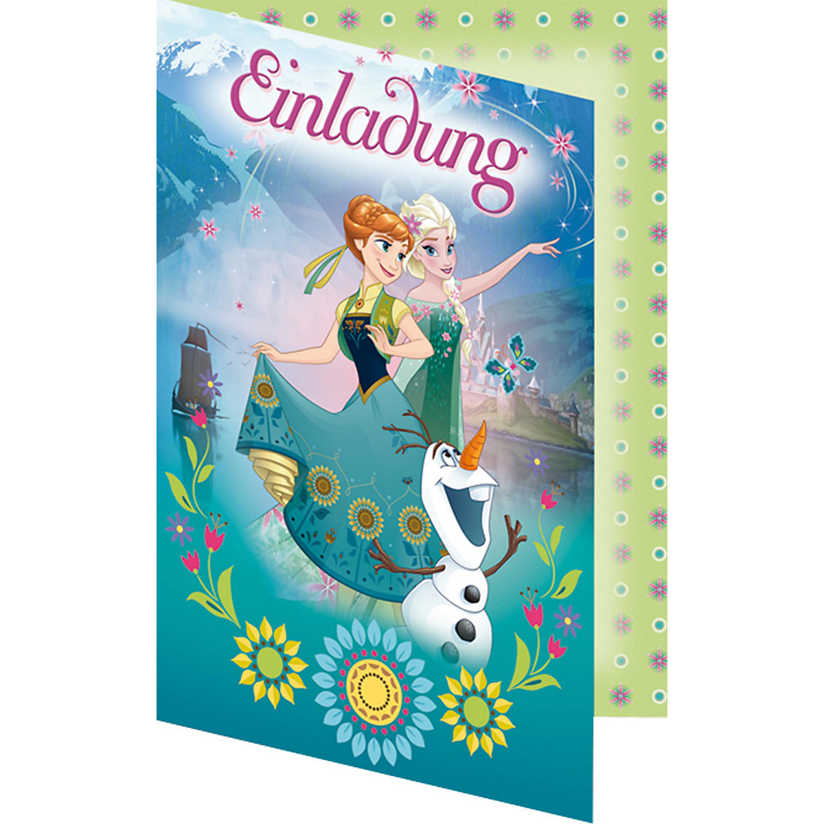 Einladungskarten zum Schulanfang   Die Eiskönigin, 5 Stück, inkl. Umschlag