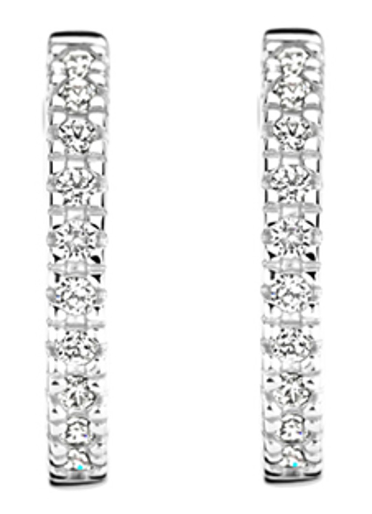 Orecchini Blush in oro bianco 14 carati con zirconi cubici 7307WZI