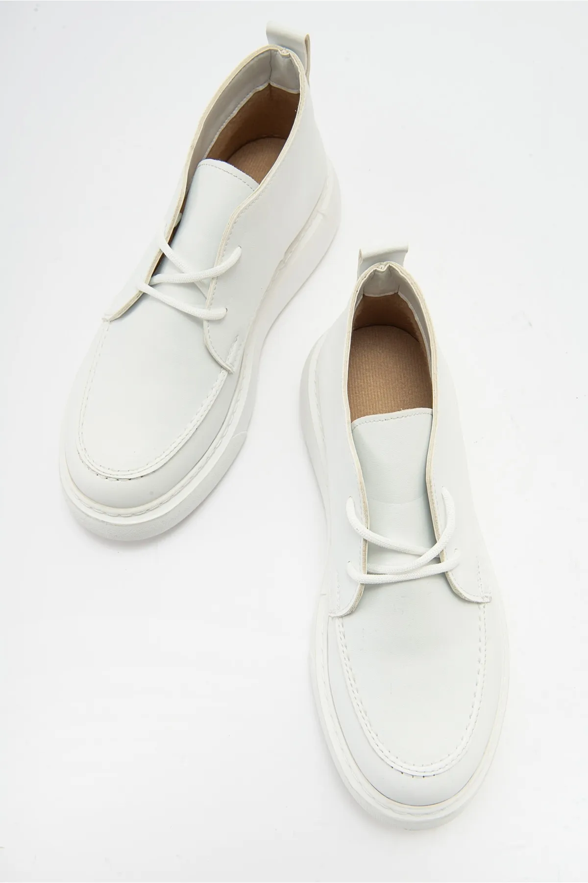 LuviShoes  VALVE White Skin Damenstiefel