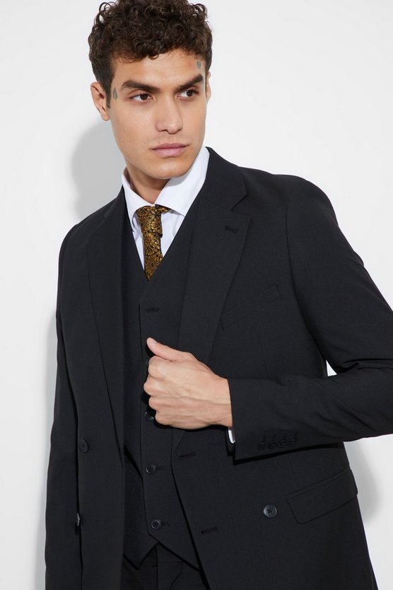 Doppelreihige Super Skinny Anzugjacke