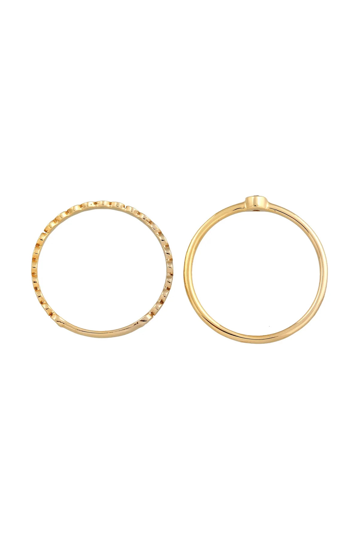 ELLI  Ring - Goldfarben - Diamant