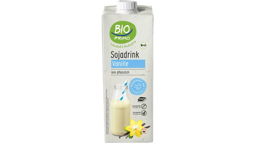 BIO PRIMO Bio Sojadrink Vanille 1 l