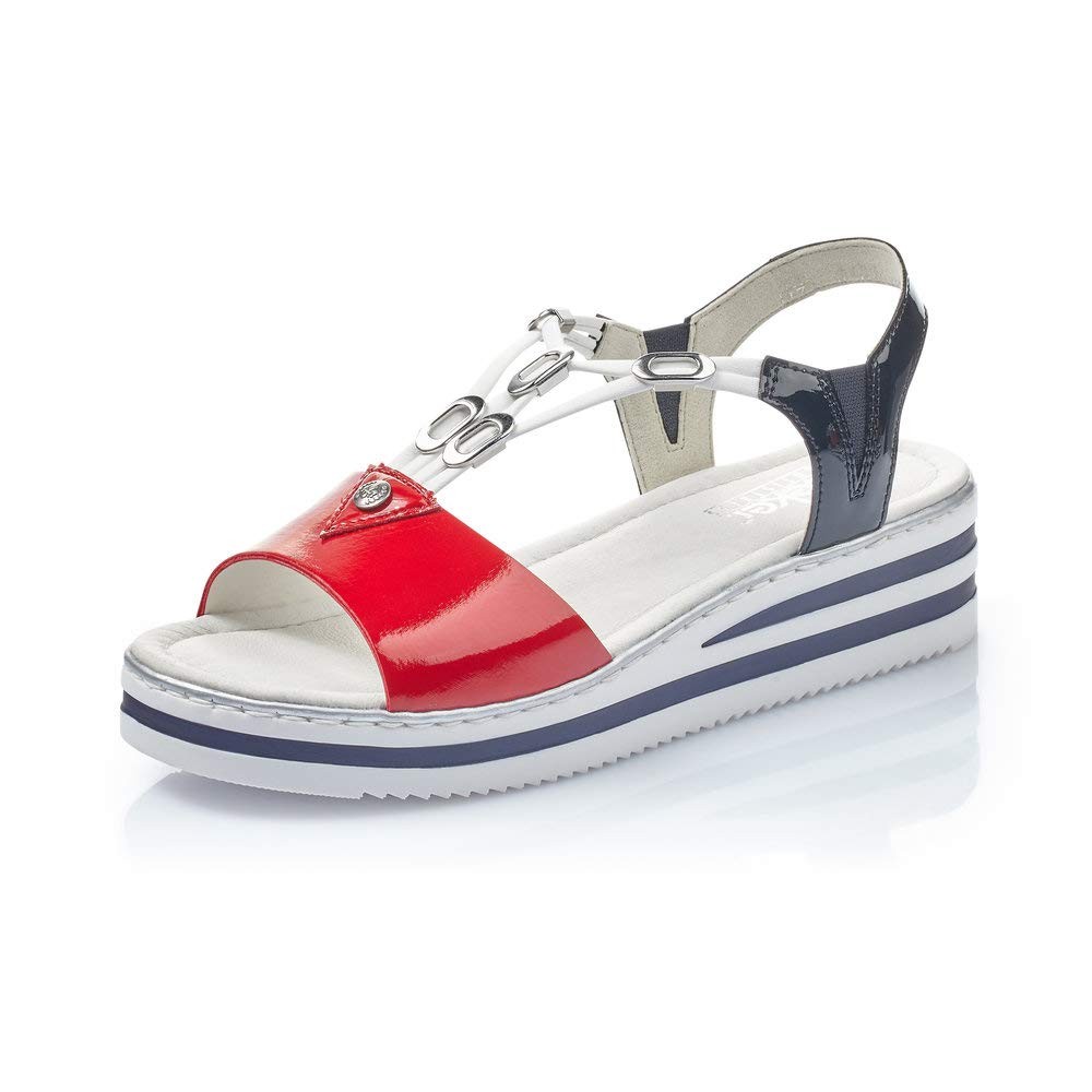 RIEKER Klassische Sandalen blau